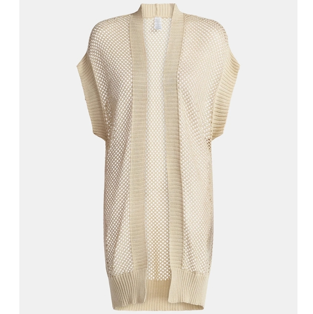 Time and Tru Women's Open Front Crochet Ruana